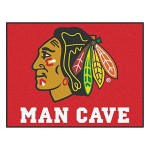 Fanmats 14409 Nhl Chicago Blackhawks Nylon Universal Man Cave All-Star Mat , 34X45