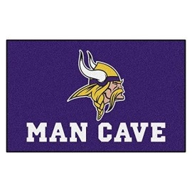 Fanmats 14330 Nfl Minnesota Vikings Nylon Universal Man Cave Ultimat Rug, 6096