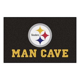 Fanmats 14358 Nfl Pittsburgh Steelers Nylon Universal Man Cave Ultimat Rug , 6096