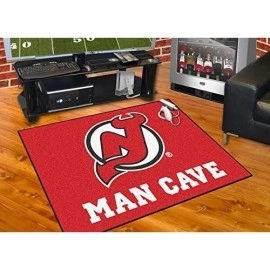 Fanmats 14453 Nhl New Jersey Devils Nylon Universal Man Cave All-Star Mat