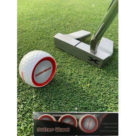 PutterWheel Golf Ball Putting Training Aid (3 Pack) - Golf Training System For Practice Green or Mat - Golf Putting Accuracy Trainer with Instant Feedback