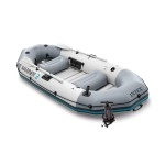 Intex 68376Ep Mariner 4 Inflatable Boat Set: Includes Deluxe 54In Aluminum Oars And High-Output-Pump - Supertough Pvc - Inflatable Thwart Seats - 4-Person - 1100Lb Weight Capacity