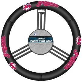 Mlb Cleveland Indians Leather Steering Wheel Cover