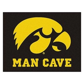Fanmats 14645 University Of Iowa Nylon Universal Man Cave All-Star Mat