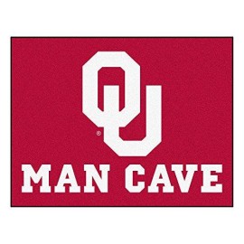 Fanmats 14685 University Of Oklahoma Nylon Universal Man Cave All-Star Mat