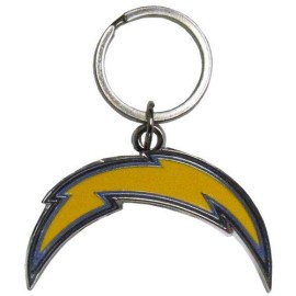 Nfl Siskiyou Sports Fan Shop Los Angeles Chargers Chrome & Enameled Key Chain One Size Team Colors
