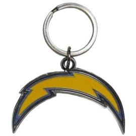 Nfl Siskiyou Sports Fan Shop Los Angeles Chargers Chrome & Enameled Key Chain One Size Team Colors