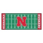 Fanmats 8183 University Of Nebraska Cornhuskers Polyester Football Field Runner