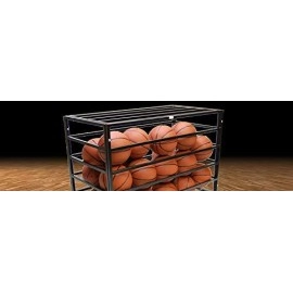 Trigon Sports HD Secure Ball Locker with Wheels, Sports Lockable Ball Storage Cart, Basketball Storage Bin for Indoor Outdoor, Rolling Exercise Ball Cart Holder for Gym, School, Club