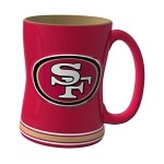 Nfl San Francisco 49Ers Sculpted Relief Mug, 14-Ounce, Red