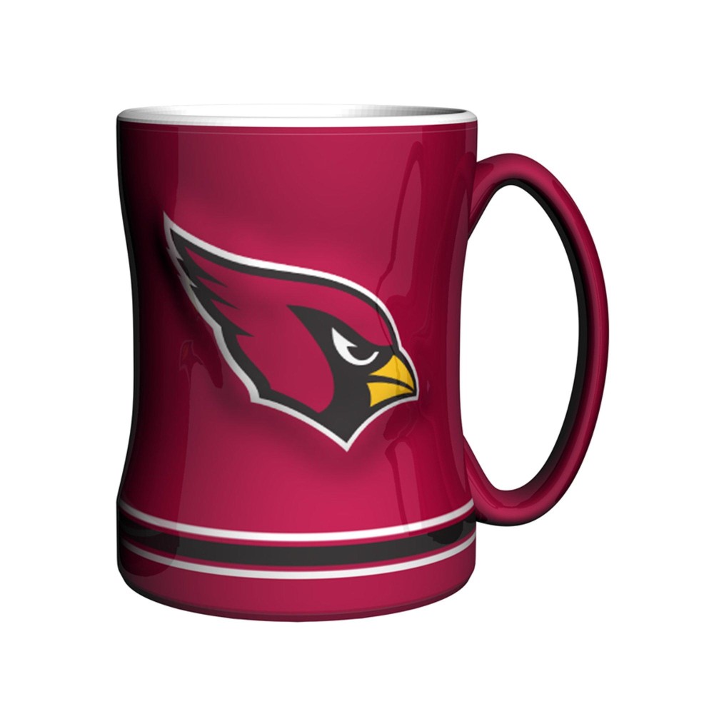 Nfl Arizona Cardinals Sculpted Relief Mug, 14-Ounce, Cardinal Red