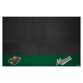 Fanmats Nhl Minnesota Wild Grill Mat, Small , 26 X 42