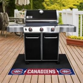 FANMATS 14239 Montreal Canadiens Vinyl Grill Mat - 26in. x 42in. - Deck Patio Protective Mat | Oil, flame, and UV resistant