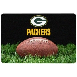 NFL Green Bay Packers Classic Football Pet Bowl Mat, Large