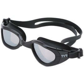 TYR Special Ops 2.0 Swim Goggles with Polarized, Anti-Fog Lenses, for Men and Women, Black