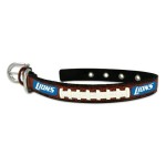 NFL Detroit Lions Classic Leather Football Collar, Small