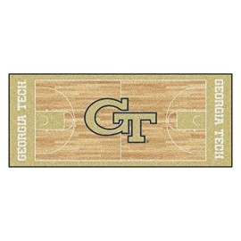 Fanmats 8454 Georgia Tech Yellow Jackets Nylon College Basketball Runner