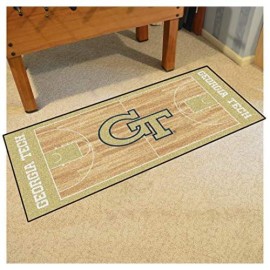 Fanmats 8454 Georgia Tech Yellow Jackets Nylon College Basketball Runner