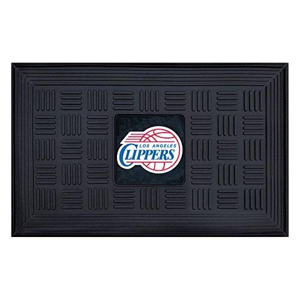 Fanmats 11412 Nba Los Angeles Clippers Medallion Door Mat, 19 X 30