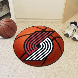 Fanmats Nba Portland Trail Blazers Nylon Face Basketball Rug , 26 Diameter