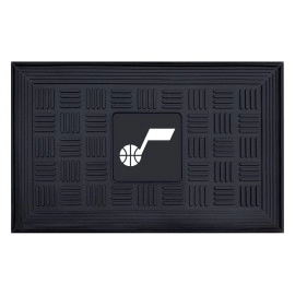 FANMATS 11429 Utah Jazz Heavy Duty Vinyl Medallion Outdoor Door Mat - 19.5in. x 31in.