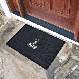 FANMATS 11372 New Mexico State Lobos Heavy Duty Vinyl Medallion Outdoor Door Mat - 19.5in. x 31in.