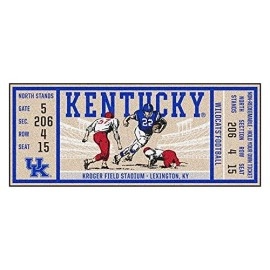 Fanmats 8262 University Of Kentucky Wildcats Nylon College Basketball Runner