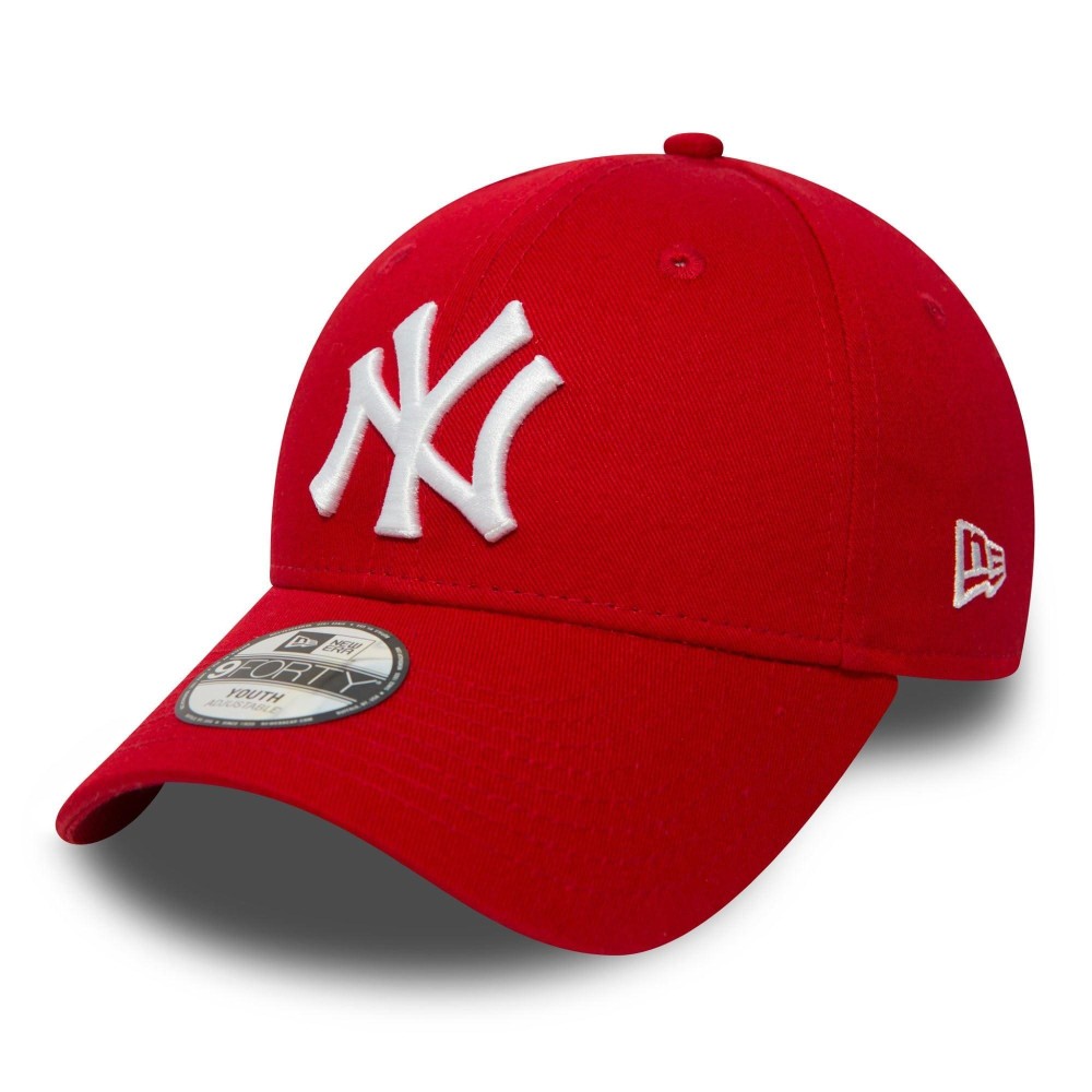 New Era New York Yankees Strapback Cap 9Forty Kappe Basecap(Red,Youth)