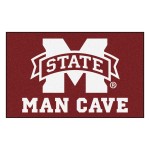 Fanmats Ncaa Mississippi State University Sports Team Logo Man Cave Ultimat Rug - 5 X 8