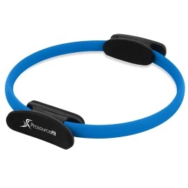 Prosourcefit Pilates Resistance Ring 14 Dual Grip Handles For Toning And Fitness-Blue