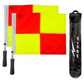 AGORA Pro Line Premium Soccer Referee Flags with Case