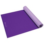 Gaiam Yoga Mat Premium Solid Color Reversible Non Slip Exercise & Fitness Mat For All Types Of Yoga, Pilates & Floor Workouts, Plum/Jam, 6Mm, 68