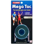 Tourna Mega Tac Extra Tacky Overgrip, Black, 3 Grips Per Pack