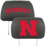 FANMATS NCAA University of Nebraska Cornhuskers Polyester Head Rest Cover, 10