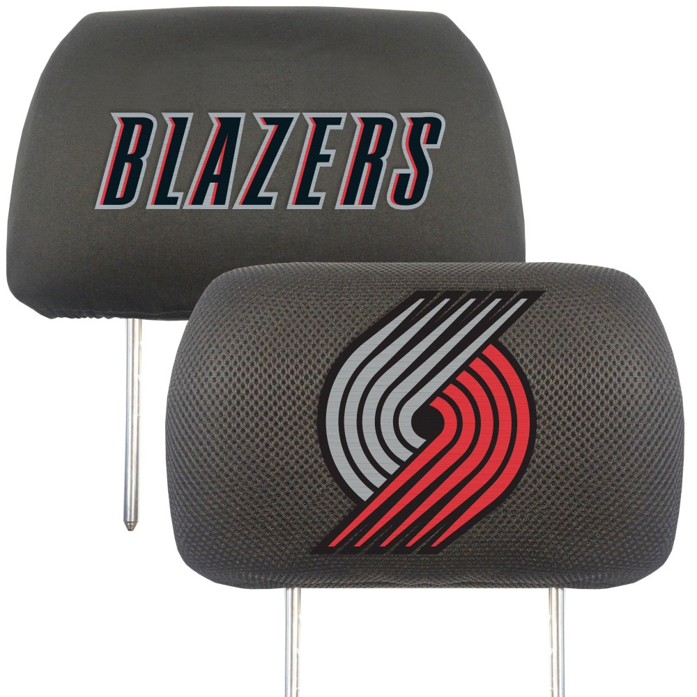 Fanmats - 14776 FANMATS NBA Portland Trail Blazers Polyester Head Rest Cover 10