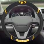 FANMATS 14903 Iowa Hawkeyes Embroidered Steering Wheel Cover