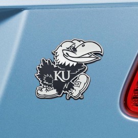 FANMATS 14908 NCAA University of Kansas Jayhawks Chrome Team Emblem , 2.8