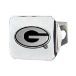 Fanmats - 14987 Ncaa University Of Georgia Bulldogs Chrome Hitch Cover, 3.4X4