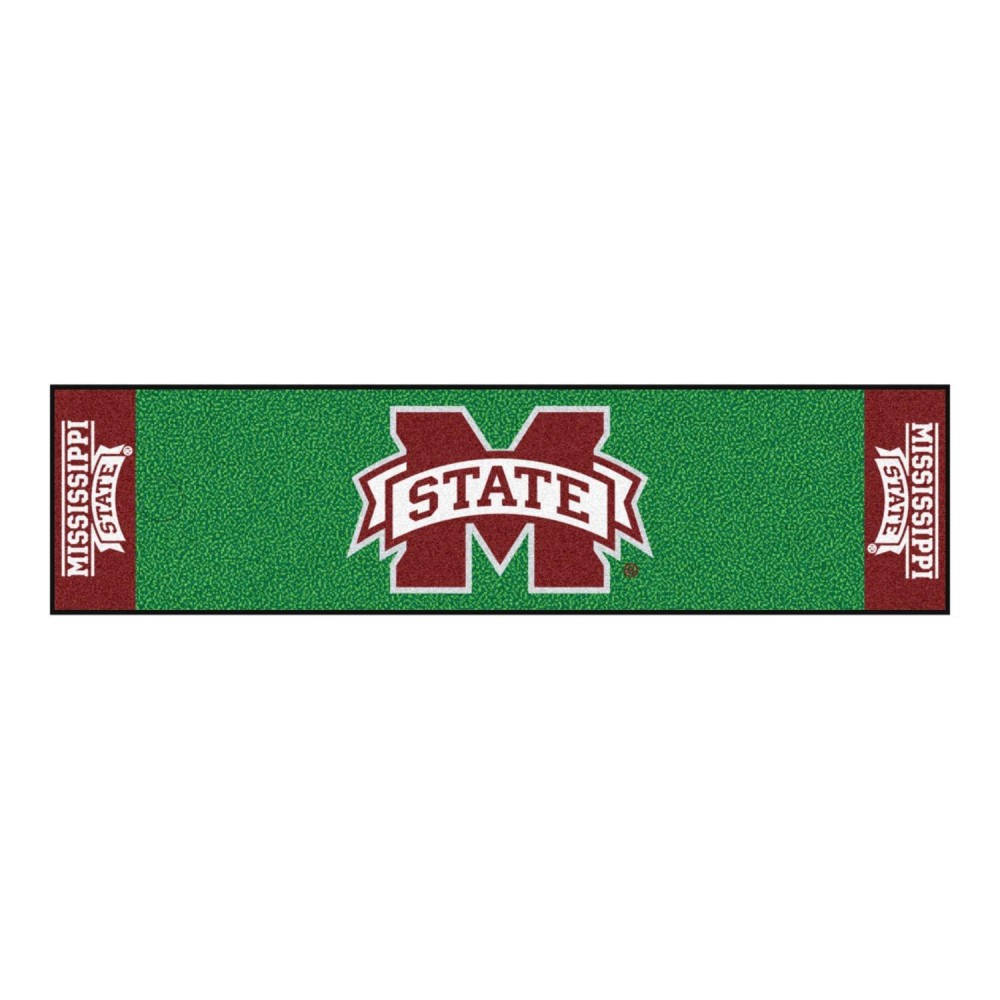 Fanmats Home Indoor Sports Team Logo Mississippi State Putting Green Runner