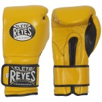 Cleto Reyes Training Gloves With Laces And Attached Thumb - Yellow - 18Oz
