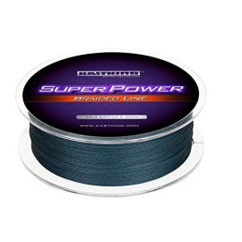 Kastking Superpower Braided Fishing Line,Low-Vis Gray,65 Lb,(8 Strands),1097 Yds