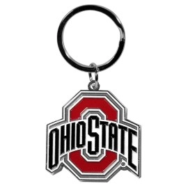NCAA Siskiyou Sports Fan Shop Ohio State Buckeyes Chrome & Enameled Key Chain One Size Team Colors