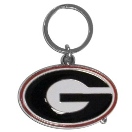 NCAA Siskiyou Sports Fan Shop Georgia Bulldogs Chrome & Enameled Key Chain One Size Team Colors