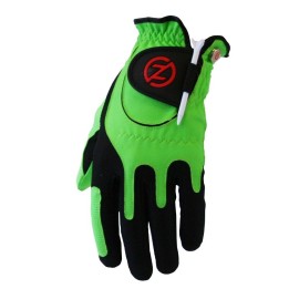 Zero Friction Men's Universal Fit Golf Glove with Ball Marker Green Left