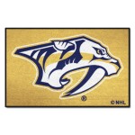 FANMATS 15572 Nashville Predators Starter Mat Accent Rug - 19in. x 30in. | Sports Fan Home Decor Rug and Tailgating Mat - Yellow