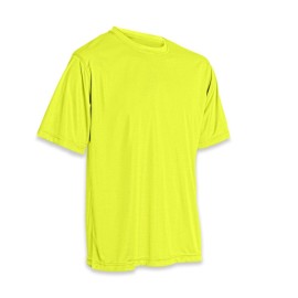 Vizari Performance T-Shirt, Neon Yellow, Large