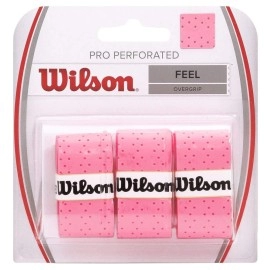 WILSON Perforated Pro Tennis Racquets Over Grip, Pink