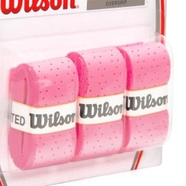 WILSON Perforated Pro Tennis Racquets Over Grip, Pink