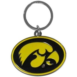 Ncaa Siskiyou Sports Fan Shop Iowa Hawkeyes Chrome & Enameled Key Chain One Size Team Colors