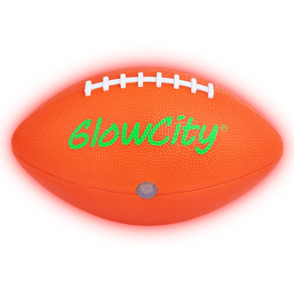 Glowcity Glow In The Dark Football - Light Up, Youth Size Footballs For Kids - Led Lights And Pre-Installed Batteries Included